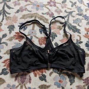 Black Mesh Racerback Bralette